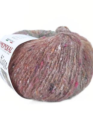 Пряжа мatisse/матис, терракотовый меланж-твид 864, mondial