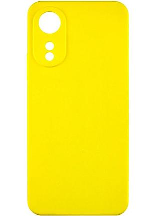 Чехол tpu getman liquid silk full camera для oppo a78 4g желтый / flash