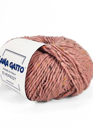 Пряжа everest/еверест, пыльная роза 14393, lana gatto