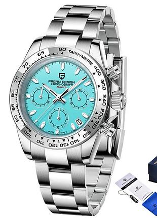Наручные часы pagani design pd-1727 silver-blue