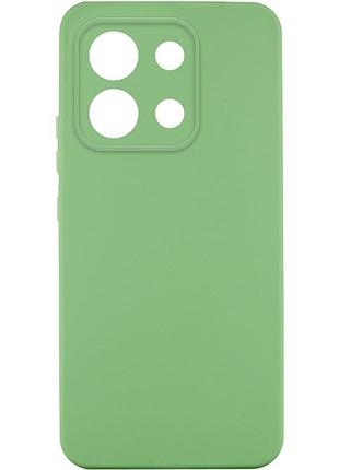 Чехол tpu getman liquid silk full camera для xiaomi redmi note 13 pro 4g / poco m6 pro 4g / note 14s зеленый /