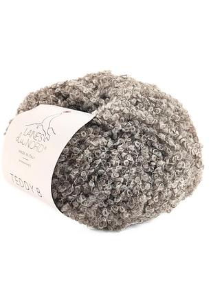 Пряжа teddy b/тедди б, светло-серый 5, laines du nord