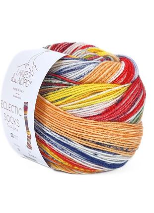 Пряжа eclectic sock/эклектик сок, мультиколор 02, laines du nord