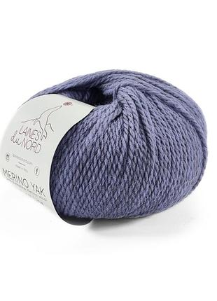 Пряжа merino yak/меріно як, світло-фіолетовий 24, laines du nord