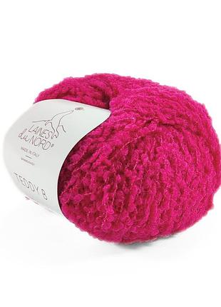 Пряжа teddy b/тедди б, малиновый 13, laines du nord