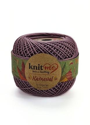 Пряжа karnaval/карнавал, серо-лавандовый 03403, knit me