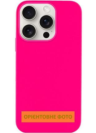 Чехол silicone case full protective (aa) no logo для apple iphone 16e (6.1") розовый / barbie pink