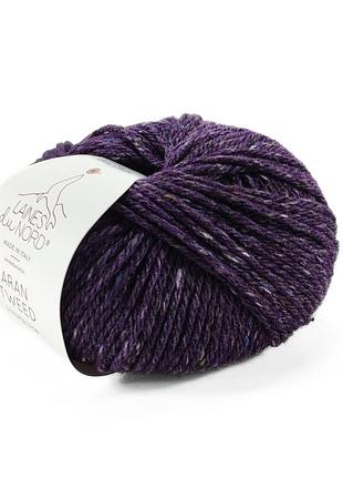 Пряжа aran tweed/аран твид, фиолетовый 12, laines du nord