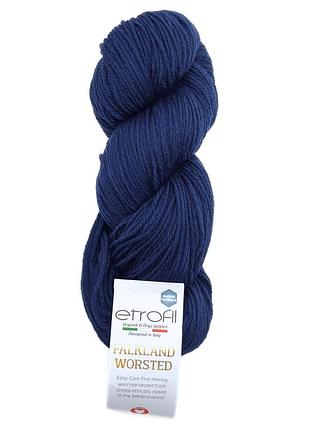 Пряжа falkland worsted/фолклэнд ворстэд,тёмно-синий pacific 75113, etrofil