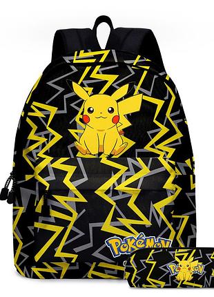 Шкільний рюкзак з пеналом покемон пікачу