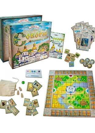 Настольная игра "соборы" strateg стратегическая