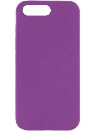 Чехол silicone case full protective (aa) no logo для apple iphone 7 plus / 8 plus (5.5") фиолетовый / grape