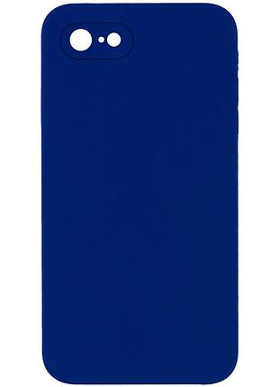 Чохол silicone case square full camera protective (aa) nologo для apple iphone 6/6s (4.7") синій / deep navy