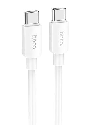 Дата кабель hoco x96 hyper type-c to type-c 60w (1m) white