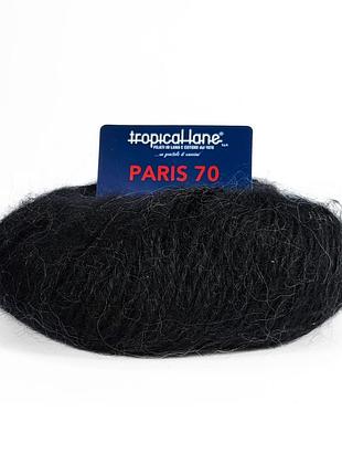 Пряжа paris 70/париж 70, черный 112, tropical lane