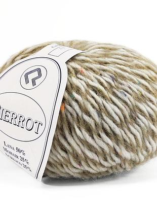 Пряжа pierrot/пьеро, белый-бежевый 48, campolmi