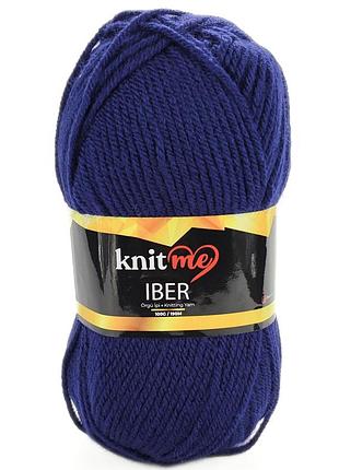 Пряжа iber/ибер, синий ki10, knit me
