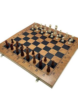 Набор настольных игр "шахматы, нарды, шашки 3 в 1" set3 игровая доска 48х48 см