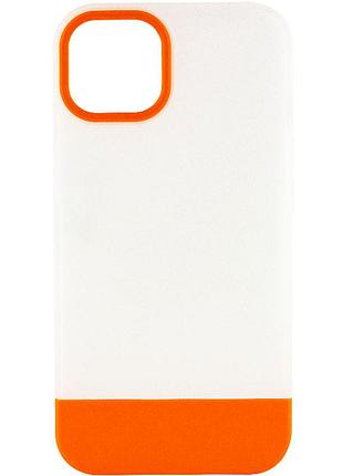 Чехол tpu+pc bichromatic для apple iphone 11 pro max (6.5") matte / orange