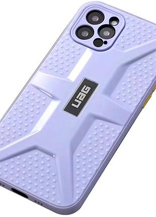 Чохол tpu+pc uag для apple iphone 12 pro (6.1") бузковий