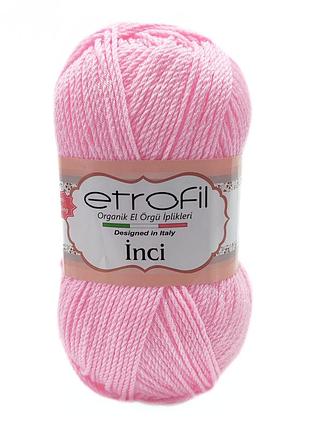Пряжа inci/інчі, рожевий 73098, etrofil