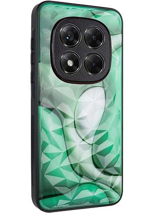 Tpu+pc чехол prisma bubblegum для xiaomi redmi note 14 pro 4g 3d green