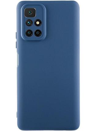 Чехол tpu getman liquid silk full camera для xiaomi redmi 10 синий / navy blue