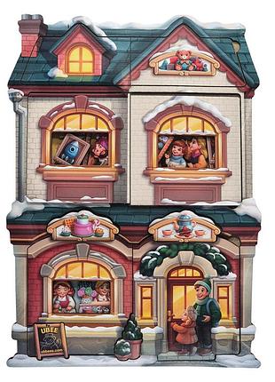 Двошаровий пазл-вкладиш "магазин іграшок" (псд304)