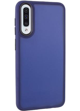 Чехол tpu+pc lyon frosted для samsung galaxy a50 (a505f) / a50s / a30s navy blue