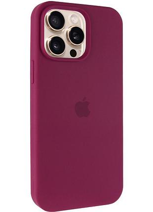 Чохол silicone case full protective (aa) для apple iphone 13 pro (6.1") бордовий / maroon