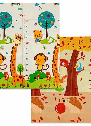 Коврик детский 147см х 177см х 8мм лисички-ростомер (303) sw-00003033