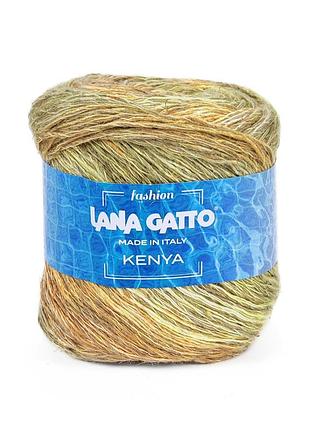 Пряжа kenya/кения, горчичный микс 31024, lana gatto