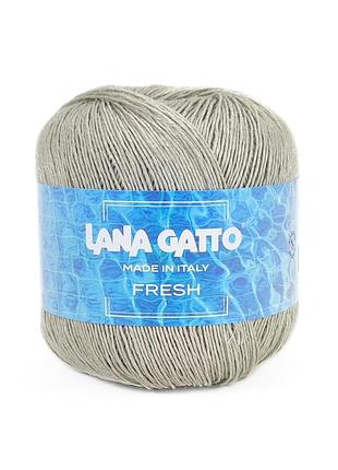 Пряжа fresh/фреш, светло-серый 08171, lana gatto