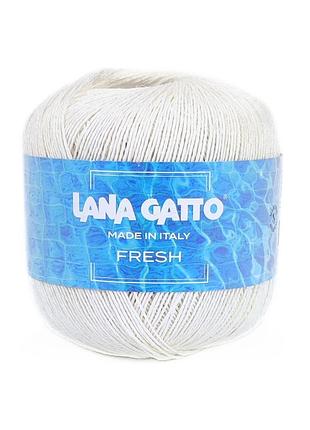 Пряжа fresh/фреш, белый 08170, lana gatto
