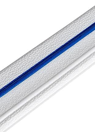 Плинтус рр самоклеющийся 2300х70х4мм белый с синей полоской (d) sw-00001831