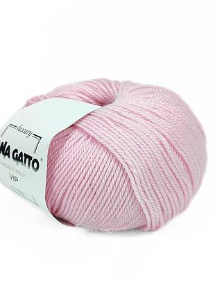 Пряжа vip/вип, розовый 10054, lana gatto