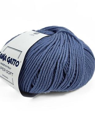 Пряжа super soft/супер софт, джинс 10173, lana gatto