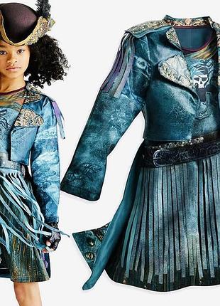 Костюм піратки disney для свята, вечірки та косплею | оригінал uma descendants | 7/8 років | повний комплект