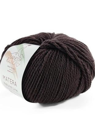Пряжа matera/матера, шоколад 20, laines du nord