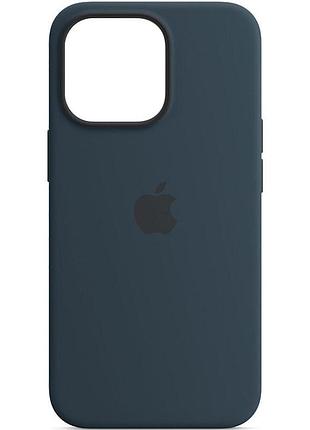 Чохол silicone case full protective (aa) для apple iphone 14 plus (6.7") синій / abyss blue