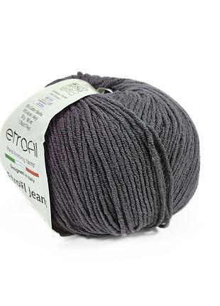 Пряжа etrofil jeans/этрофил джинс,темно-серый 065, etrofil