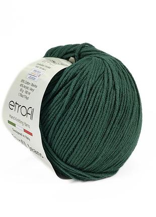 Пряжа etrofil jeans/этрофил джинс,изумрудный 041, etrofil