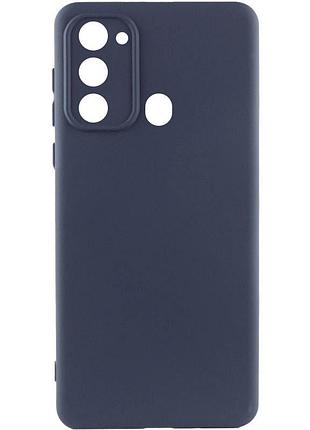 Чехол silicone cover lakshmi full camera (a) для tecno spark go 2022 (kg5m) синий / midnight blue