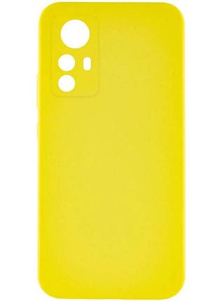 Чохол tpu getman liquid silk full camera для xiaomi redmi note 12s жовтий / flash