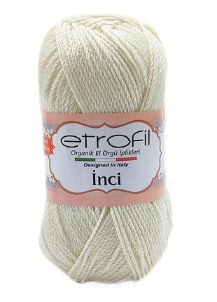 Пряжа inci/инчи,кремовый 70148, etrofil