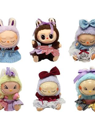 Дитяча м'яка іграшка-брелок the monsters labubu в асортименті