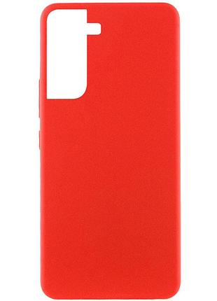 Чехол silicone cover lakshmi (aaa) для samsung galaxy s21 fe красный / red