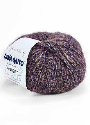 Пряжа wengen/венген, фиолетовый 30623, lana gatto