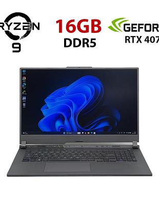 Игровой ноутбук б-класс asus rog strix g713pi / 17.3" (2560x1440) ips / amd ryzen 9 7945hx (16 (32) ядер по 2.5 - 5.4 ghz) / 32 gb