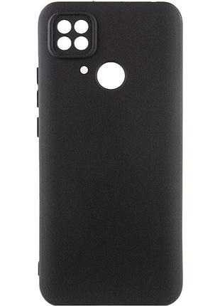 Чехол tpu getman liquid silk full camera для xiaomi redmi 10c черный / black